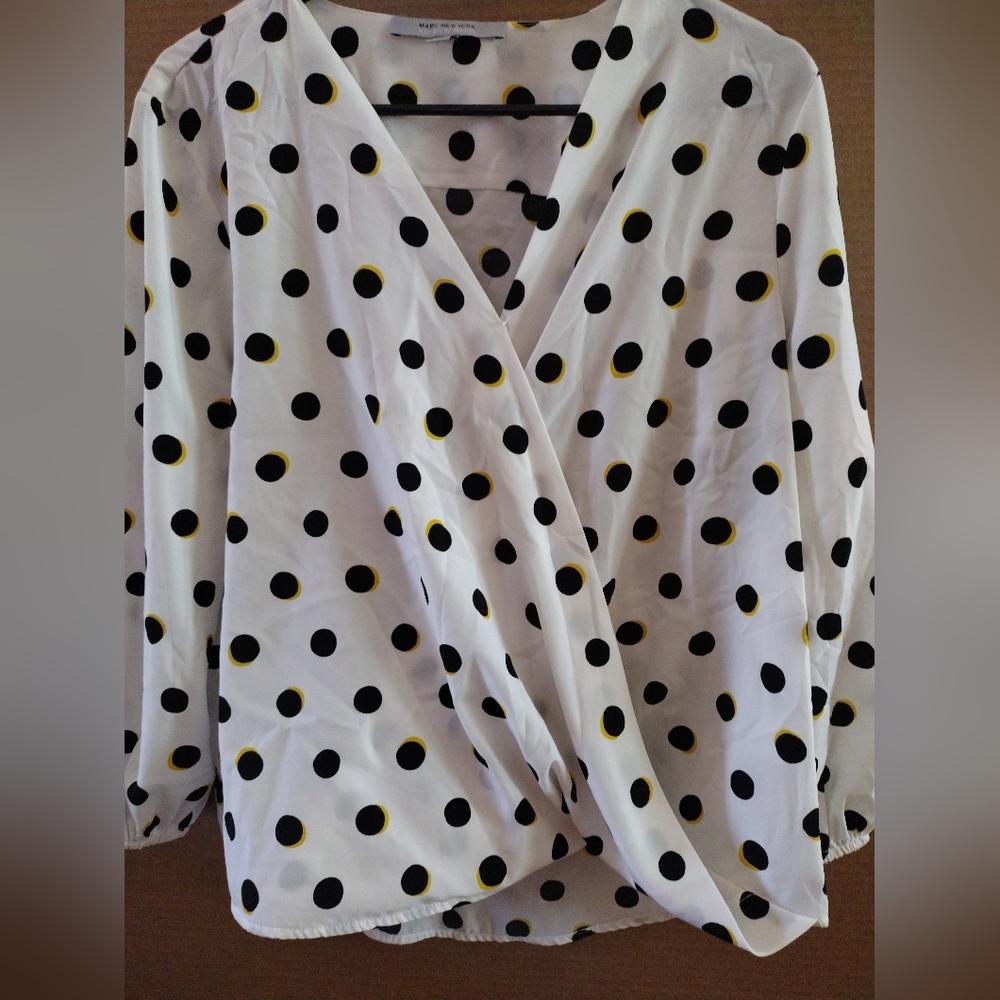 Women's mock wrap around top